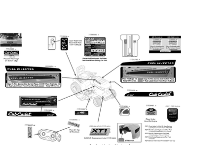 Part Location Diagram of 777D30461 MTD LBL-547CC OHV EFI